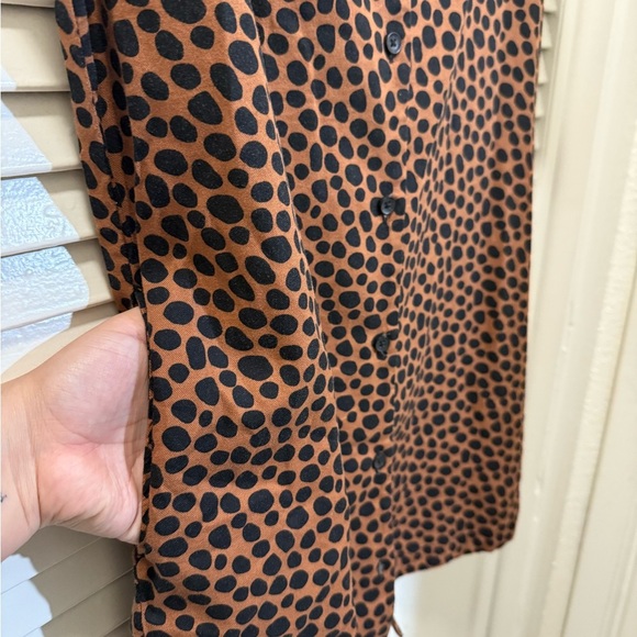 VANS Leopard Print Shirt Dress - Picture 6 of 11